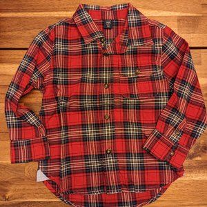 GAP 3T plaid button down shirt